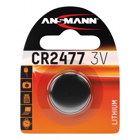 CR2477 - Blister de 1 pile ANSMANN Lithium 3V