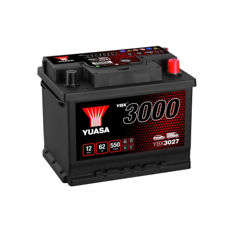 Batterie 12V 60Ah 550A Yuasa SMF YBX3027