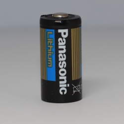 Pile CR123A, 3V, Panasonic, Lithium Manganèse Dioxyde, 1400mAh